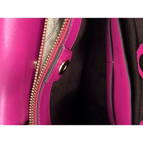 Michael Kors Legacy Studded Leather Belted Satchel - Fuschia. “SOLD “ - Picture 5 of 7